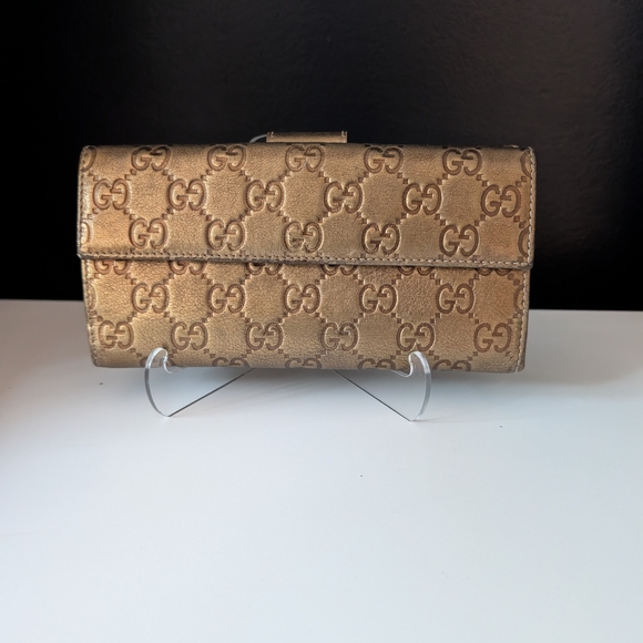 Authentic Gucci Guccissima Monogram Long Wallet - Picture 2 of 13